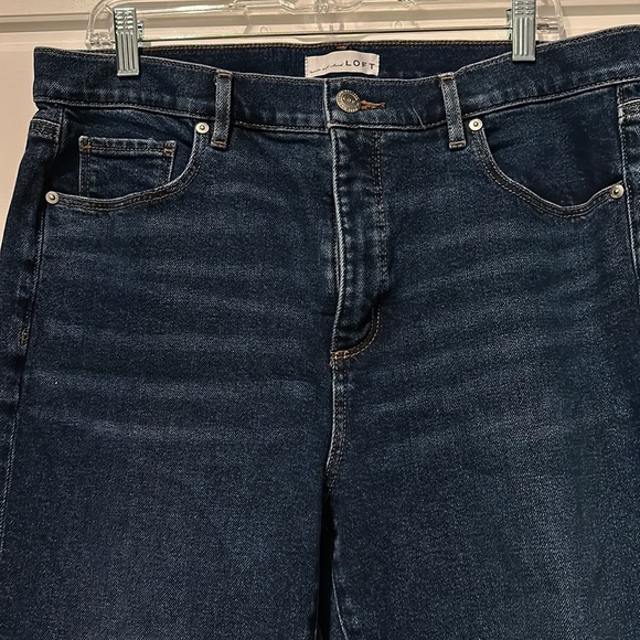 Loft Jeans- High waisted skinny ankle size 14 - Picture 2 of 5